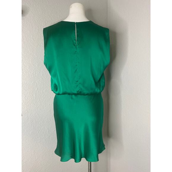 Amanda Uprichard Camela Dress Dark Green L - Picture 6 of 12